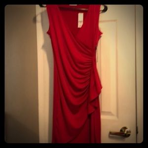 NY&C red wrap dress